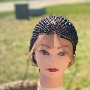 Ponytail braided wig. Made on a 360 full lace wig